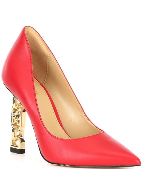 michael kors bow open heel|michael kors heel pumps.